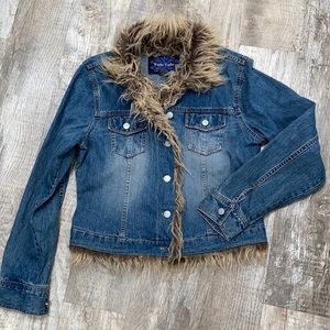 Yada Yada Jean And Fur Jacket